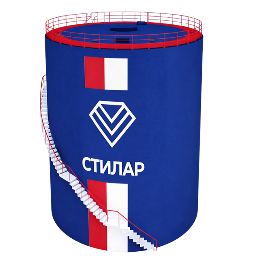 Цельносварной резервуар РВС для воды 50 м³ от завода-производителя