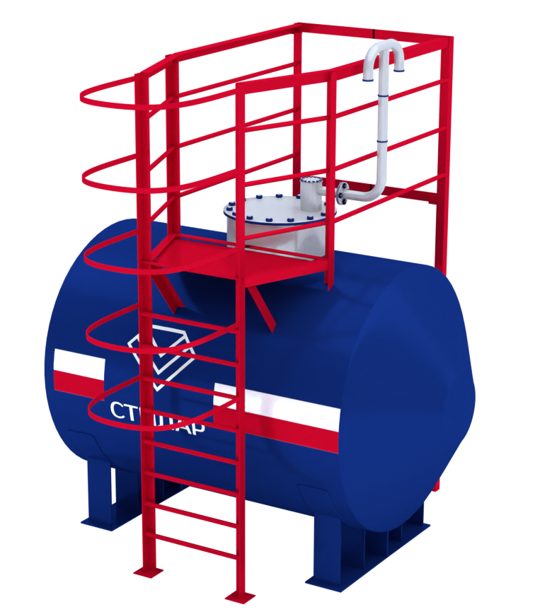 Горизонтальный резервуар РГСН  10 м³ от завода-производителя